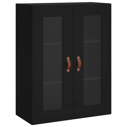 Wall Mounted Cabinet Black 69,5x34x90 cm
