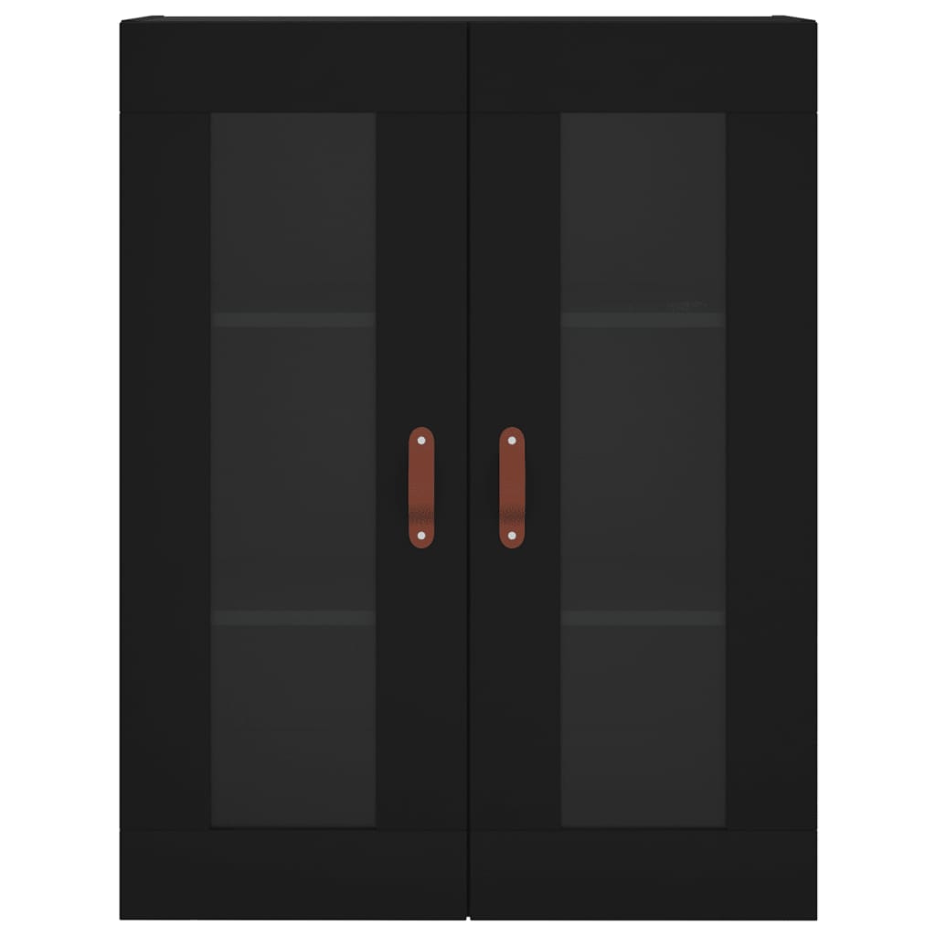 Wall Mounted Cabinet Black 69,5x34x90 cm