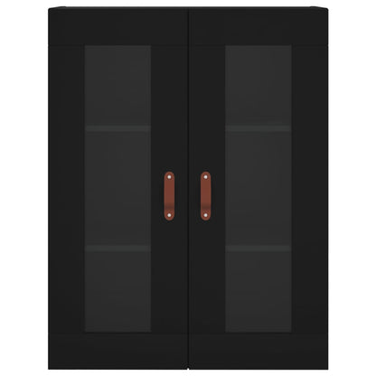 Wall Mounted Cabinet Black 69,5x34x90 cm