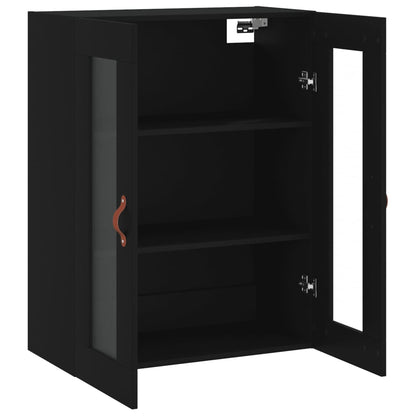 Wall Mounted Cabinet Black 69,5x34x90 cm