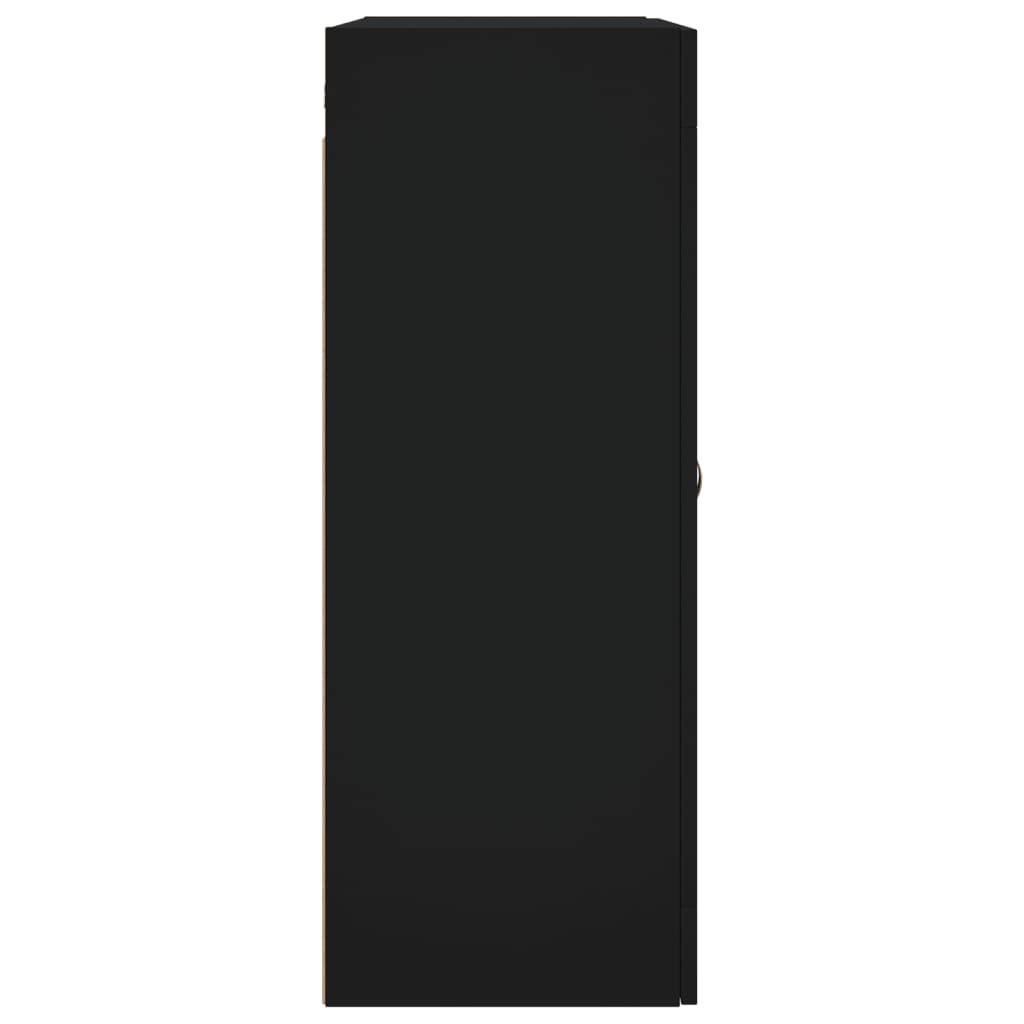 Wall Mounted Cabinet Black 69.5x34x90 cm