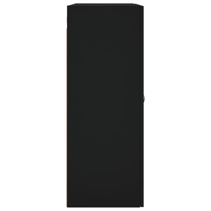 Wall Mounted Cabinet Black 69.5x34x90 cm