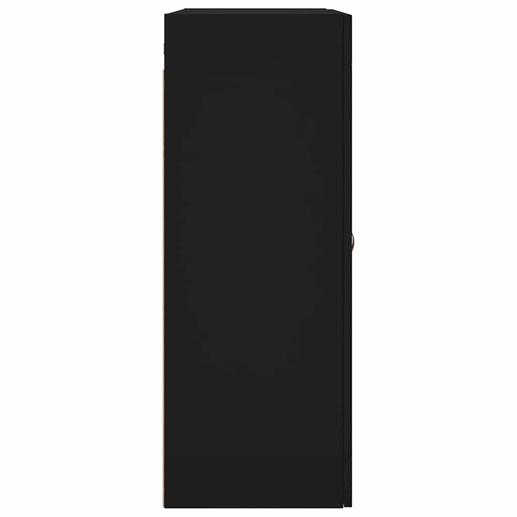 Wall Mounted Cabinet Black 69,5x34x90 cm