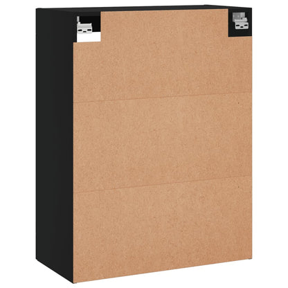 Wall Mounted Cabinet Black 69.5x34x90 cm