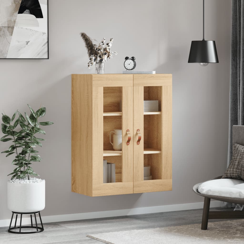 Wall Mounted Cabinet Sonoma Oak 69,5x34x90 cm