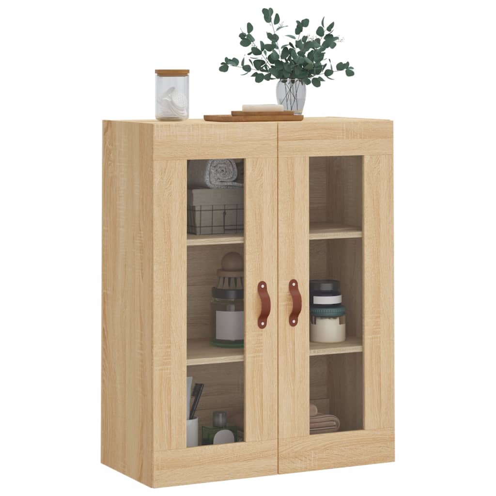 Wall Mounted Cabinet Sonoma Oak 69,5x34x90 cm