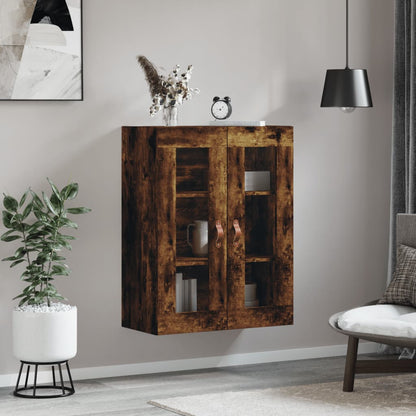 Wall Mounted Cabinet Smoked Oak 69,5x34x90 cm
