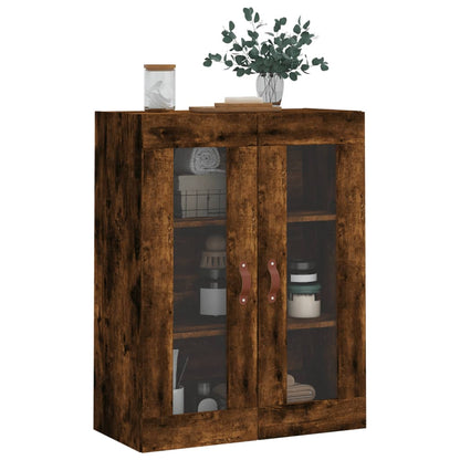 Wall Mounted Cabinet Smoked Oak 69,5x34x90 cm