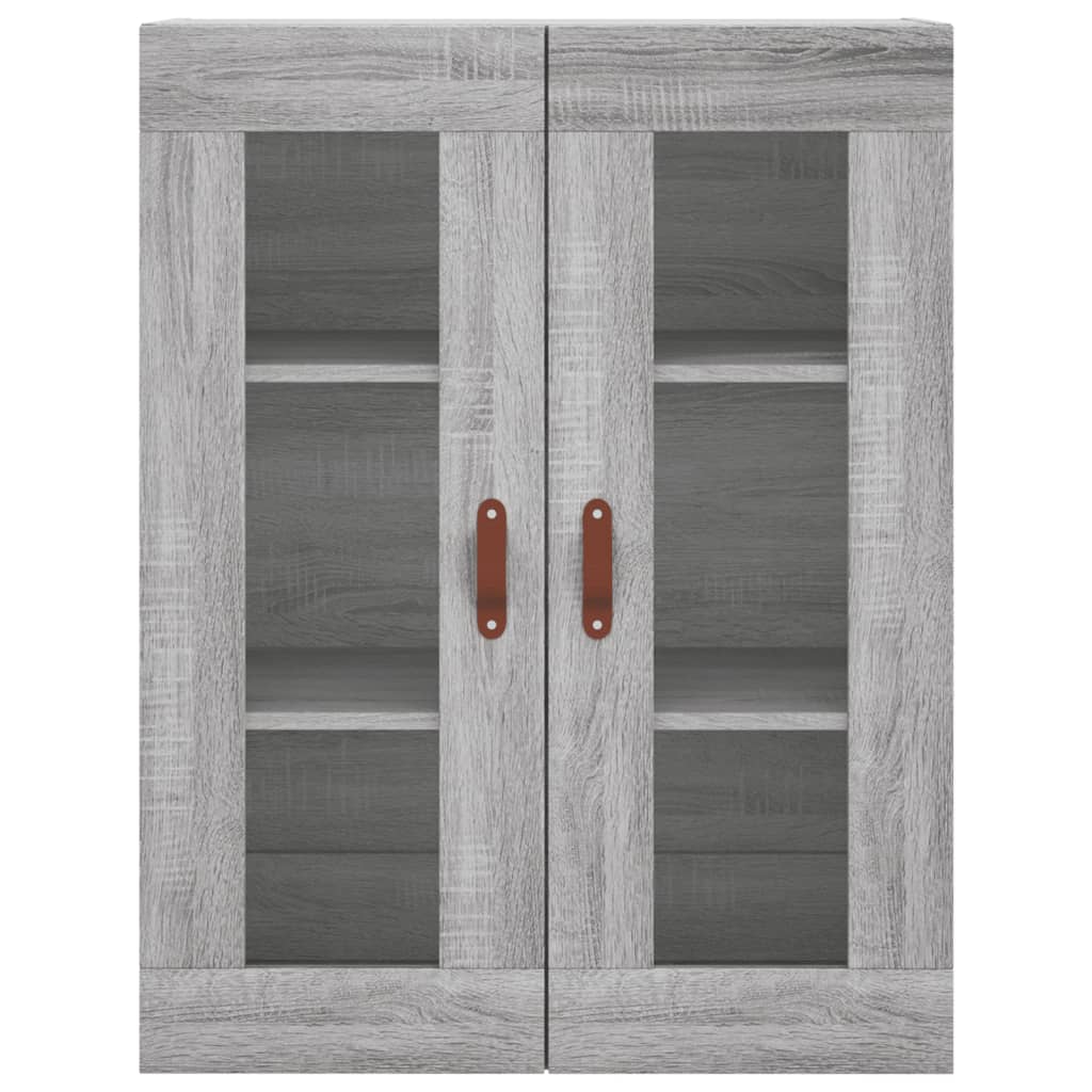Wall Mounted Cabinet Grey Sonoma 69,5x34x90 cm