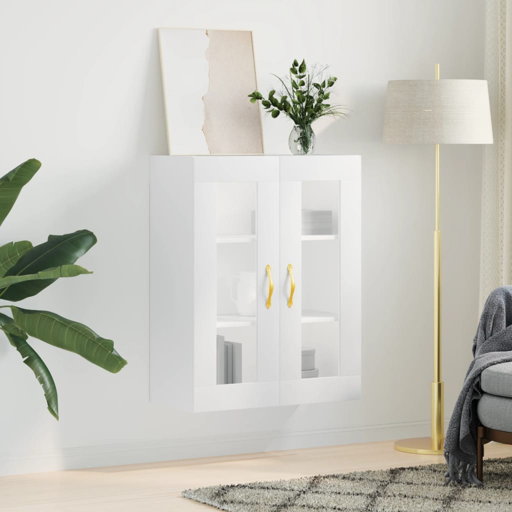 Wall Mounted Cabinet White 69,5x34x90 cm