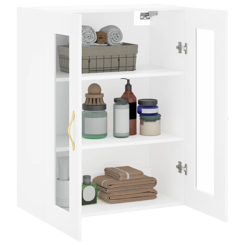 Wall Mounted Cabinet White 69,5x34x90 cm