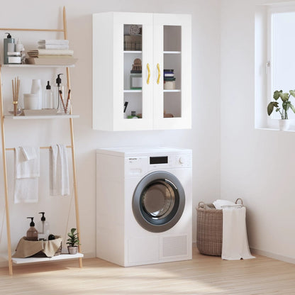 Wall Mounted Cabinet White 69,5x34x90 cm
