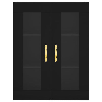 Wall Mounted Cabinet Black 69,5x34x90 cm