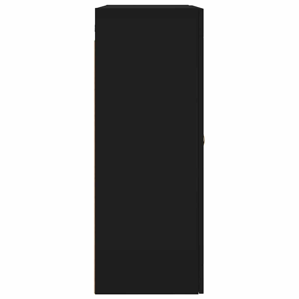 Wall Mounted Cabinet Black 69,5x34x90 cm