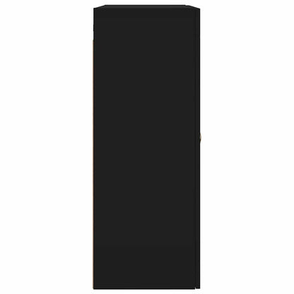 Wall Mounted Cabinet Black 69,5x34x90 cm