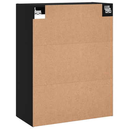 Wall Mounted Cabinet Black 69,5x34x90 cm