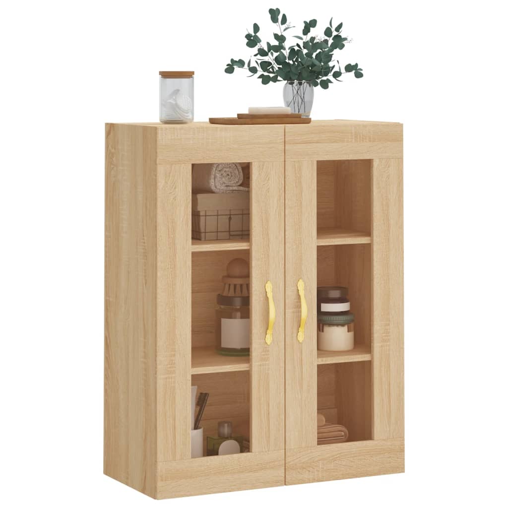 Wall Mounted Cabinet Sonoma Oak 69,5x34x90 cm