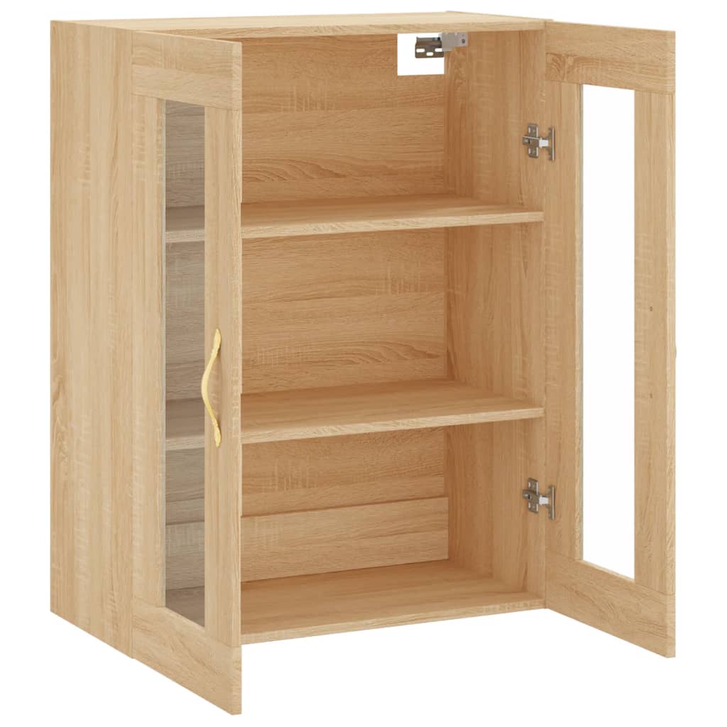 Wall Mounted Cabinet Sonoma Oak 69,5x34x90 cm