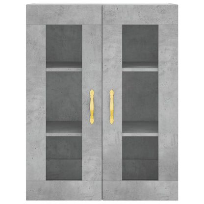 Wall Mounted Cabinet Concrete Grey 69,5x34x90 cm