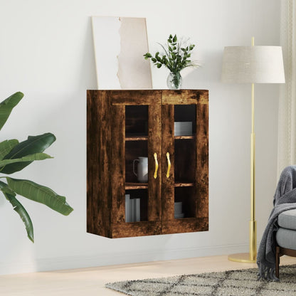 Wall Mounted Cabinet Smoked Oak 69,5x34x90 cm