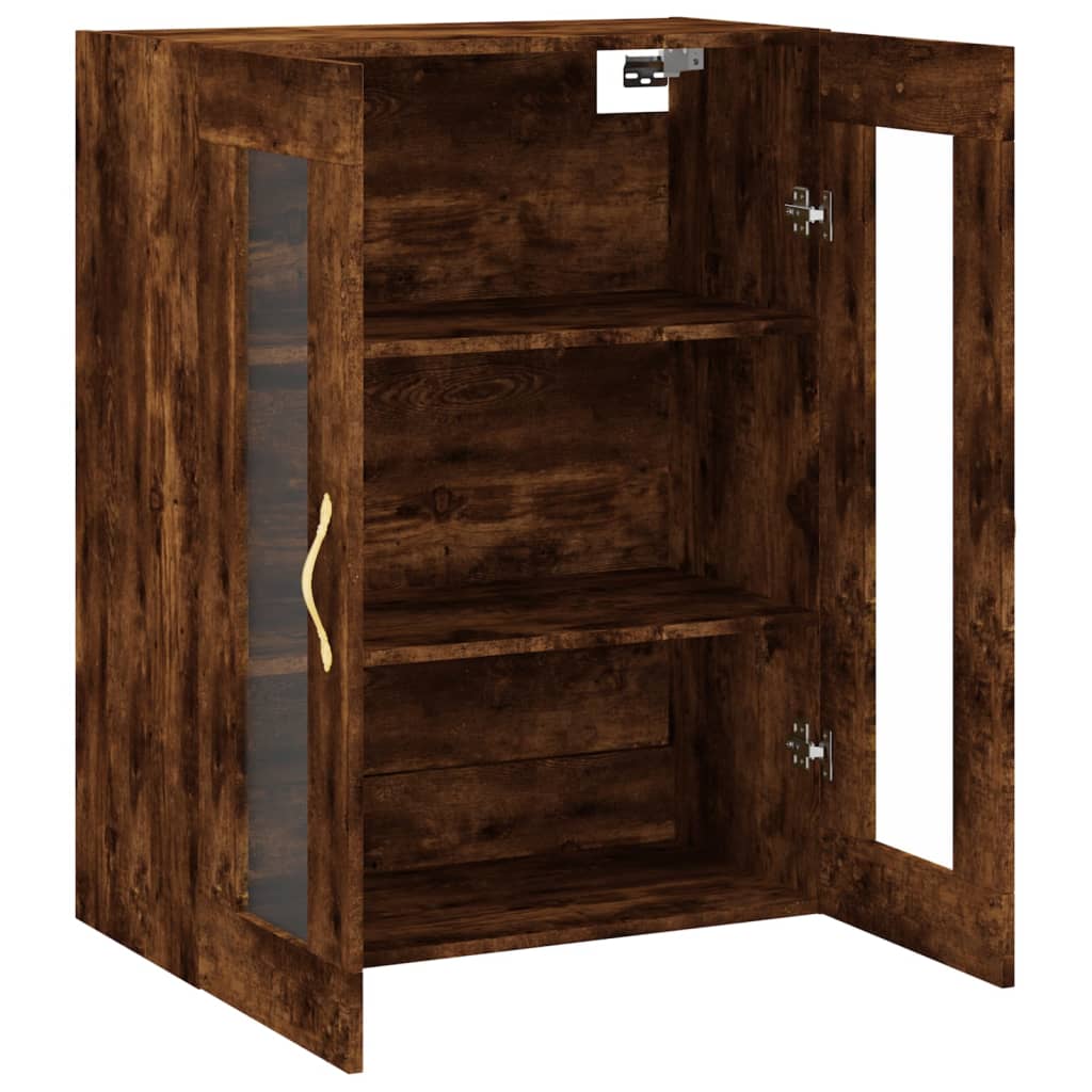 Wall Mounted Cabinet Smoked Oak 69,5x34x90 cm