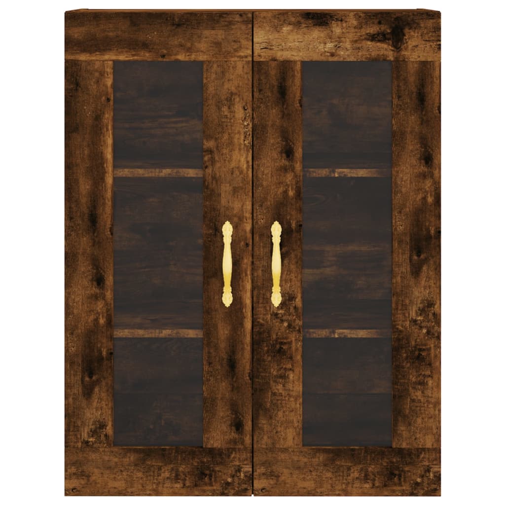 Wall Mounted Cabinet Smoked Oak 69,5x34x90 cm