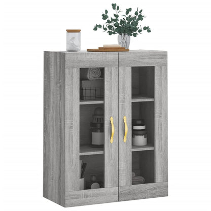 Wall Mounted Cabinet Grey Sonoma 69,5x34x90 cm