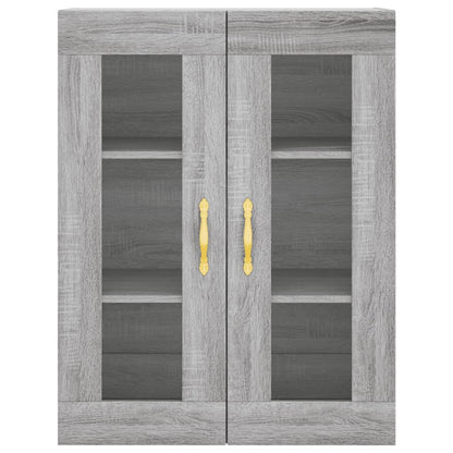 Wall Mounted Cabinet Grey Sonoma 69,5x34x90 cm