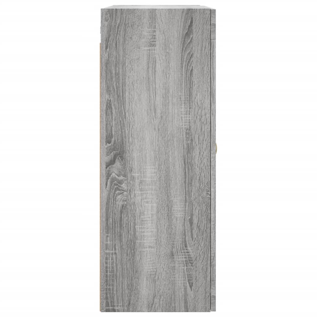 Wall Mounted Cabinet Grey Sonoma 69,5x34x90 cm