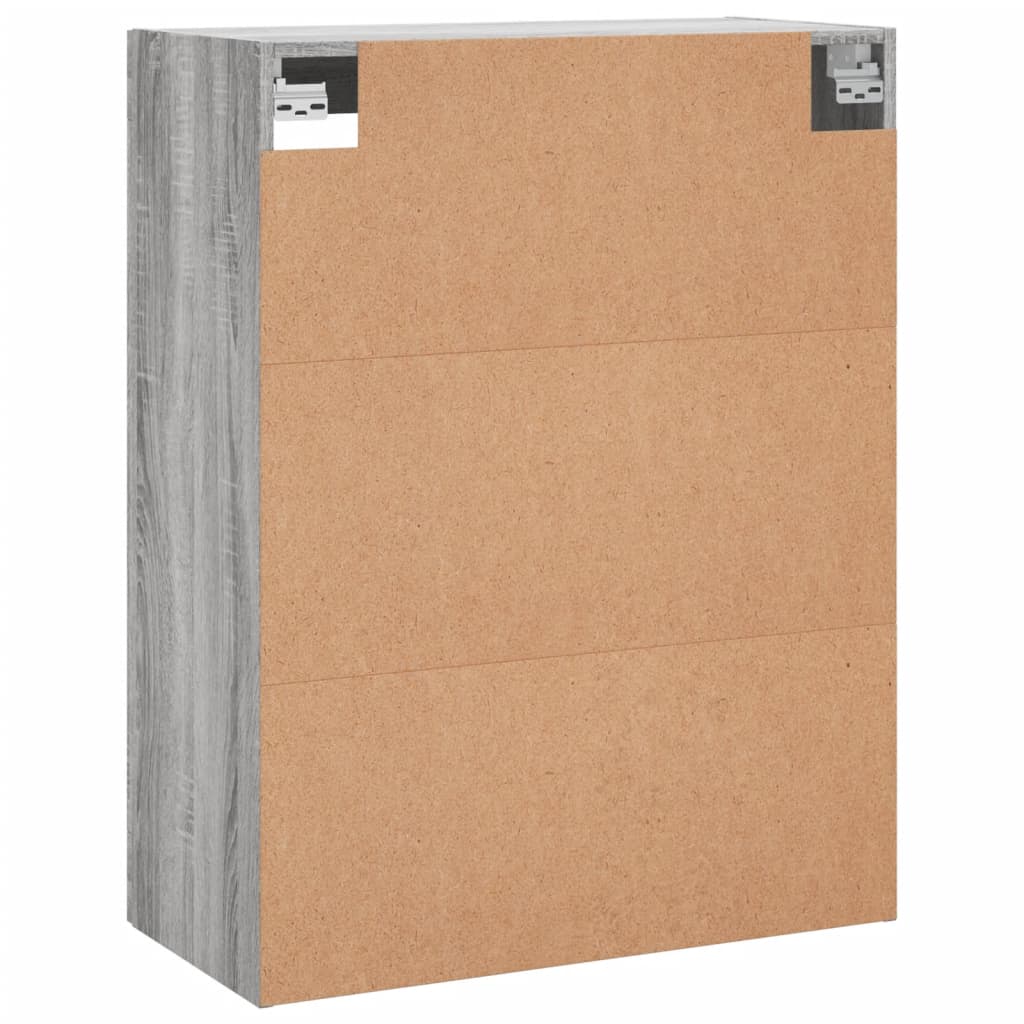 Wall Mounted Cabinet Grey Sonoma 69,5x34x90 cm