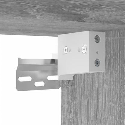 Wall Mounted Cabinet Grey Sonoma 69,5x34x90 cm