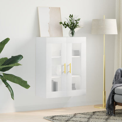 Wall Mounted Cabinet White 69,5x34x90 cm