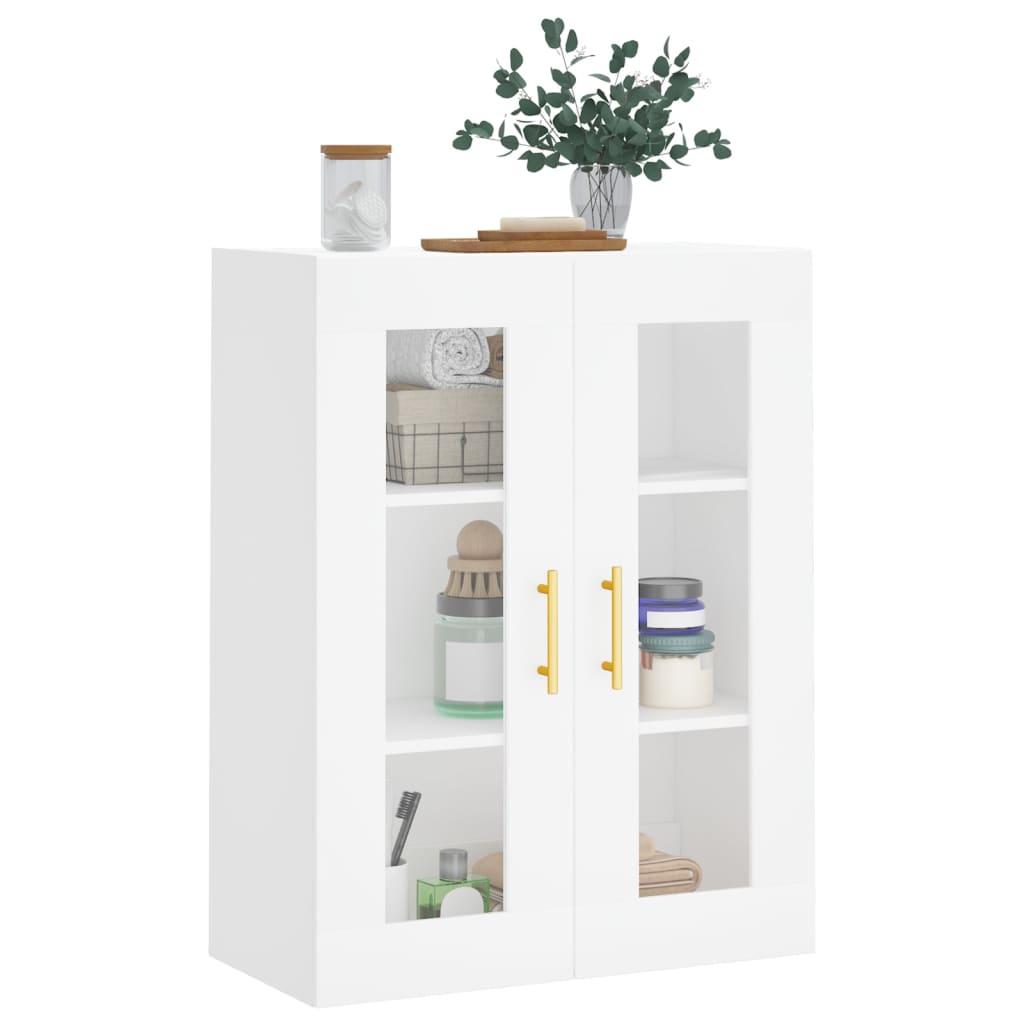 Wall Mounted Cabinet White 69,5x34x90 cm