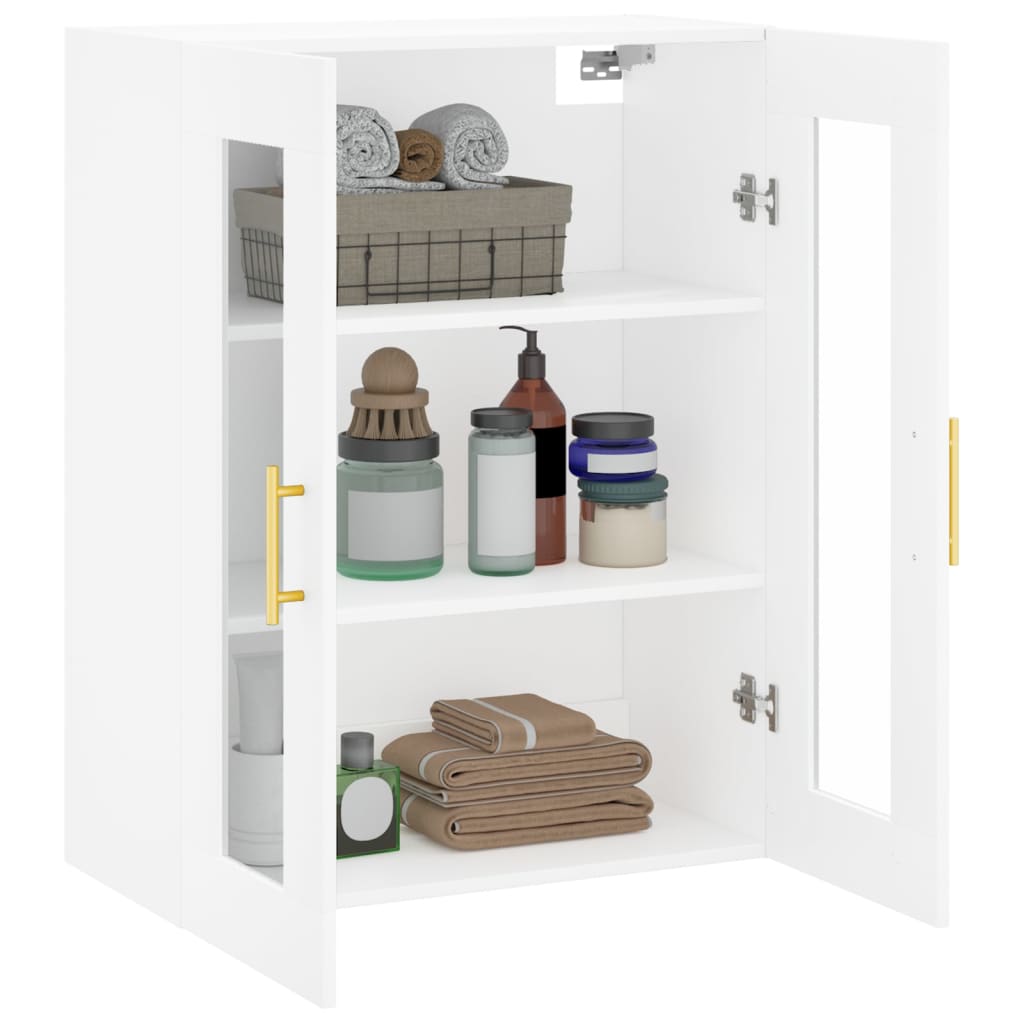 Wall Mounted Cabinet White 69,5x34x90 cm