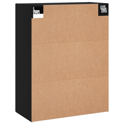 Wall Mounted Cabinet Black 69,5x34x90 cm