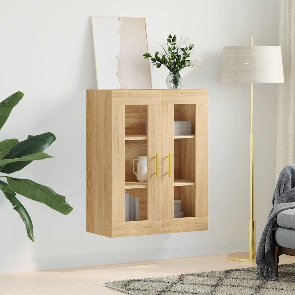 Wall Mounted Cabinet Sonoma Oak 69.5x34x90 cm
