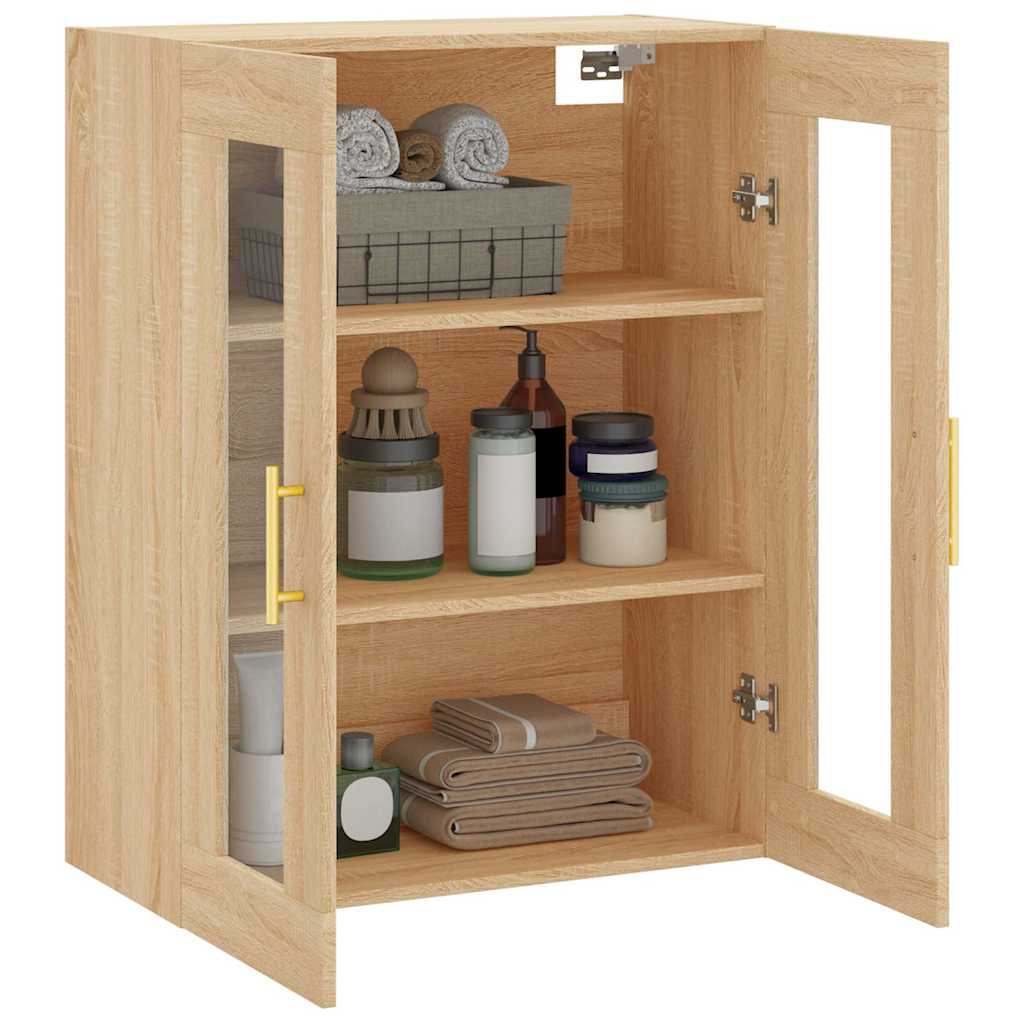 Wall Mounted Cabinet Sonoma Oak 69,5x34x90 cm