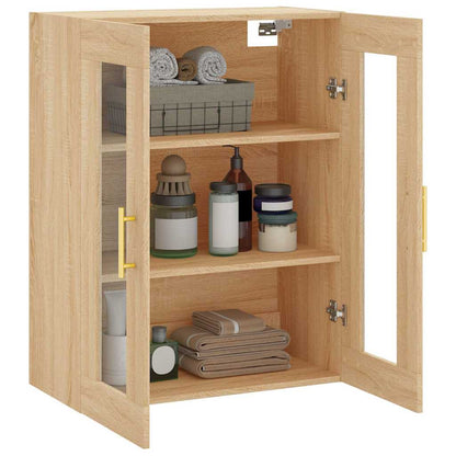 Wall Mounted Cabinet Sonoma Oak 69,5x34x90 cm