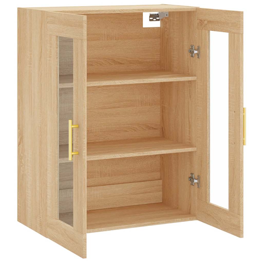 Wall Mounted Cabinet Sonoma Oak 69,5x34x90 cm
