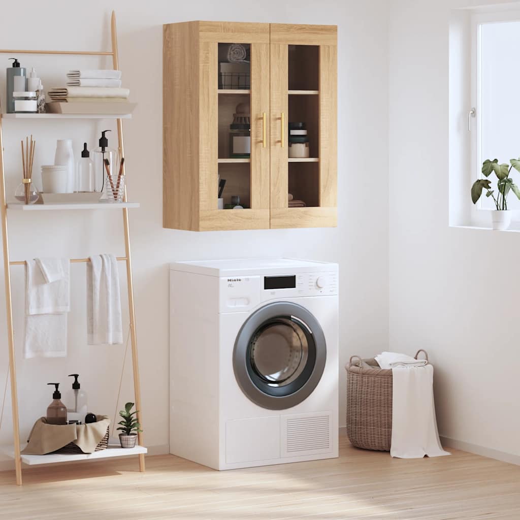 Wall Mounted Cabinet Sonoma Oak 69,5x34x90 cm