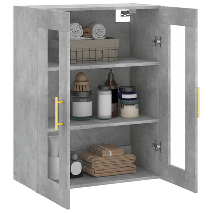 Wall Mounted Cabinet Concrete Grey 69,5x34x90 cm