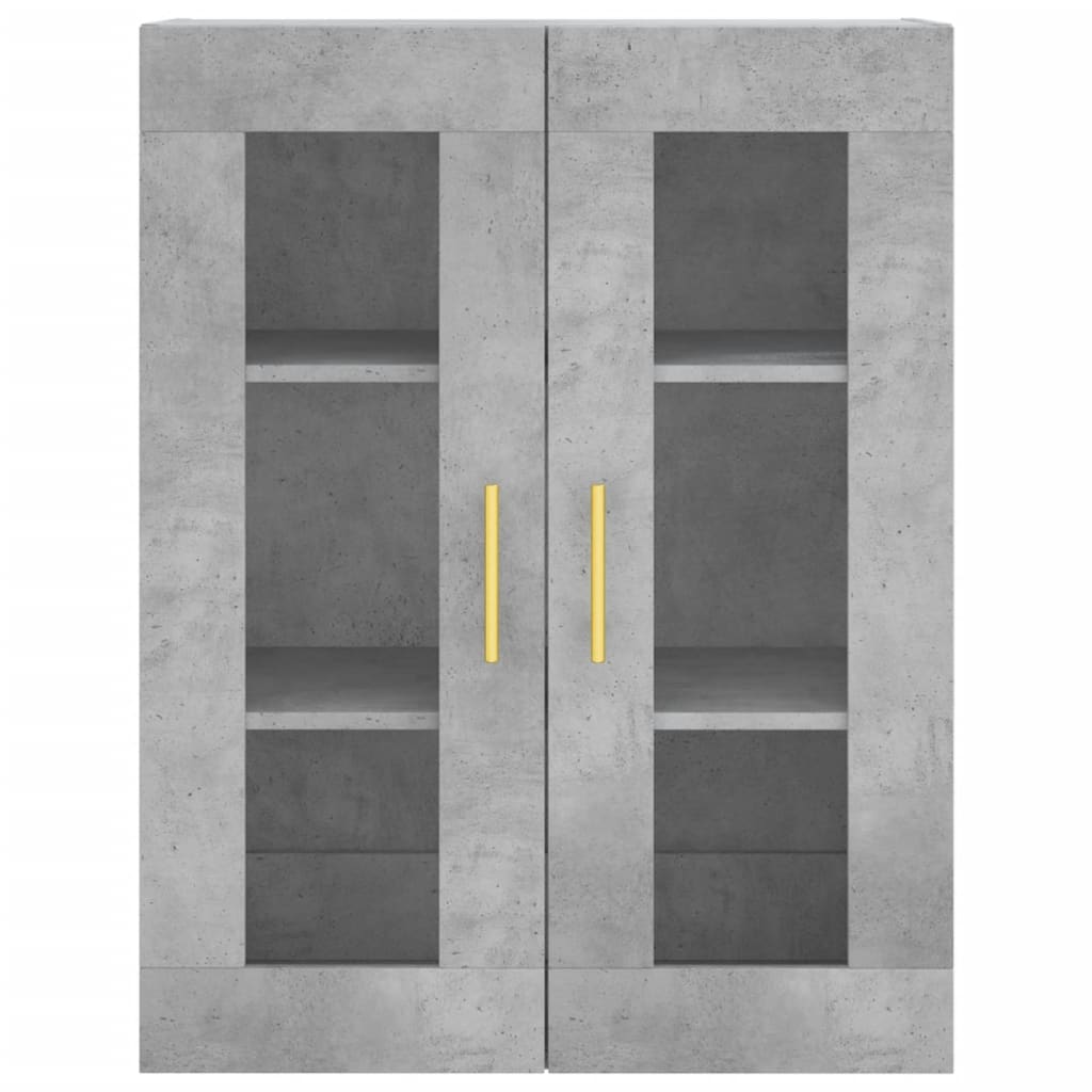 Wall Mounted Cabinet Concrete Grey 69,5x34x90 cm