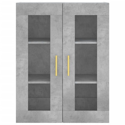 Wall Mounted Cabinet Concrete Grey 69,5x34x90 cm
