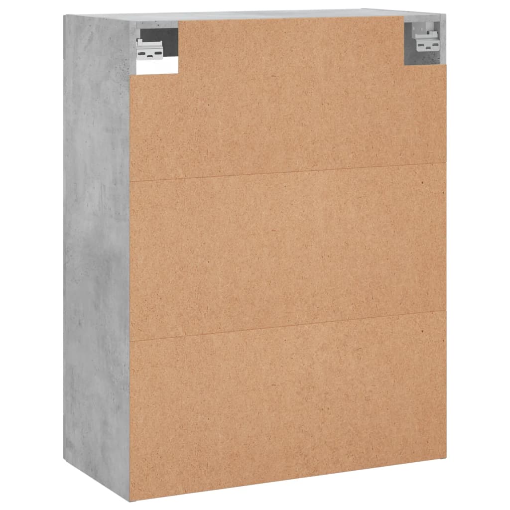 Wall Mounted Cabinet Concrete Grey 69,5x34x90 cm