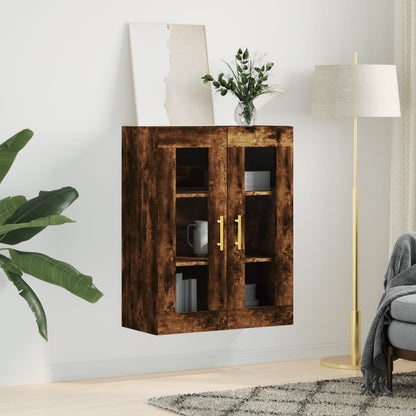Wall Mounted Cabinet Smoked Oak 69,5x34x90 cm