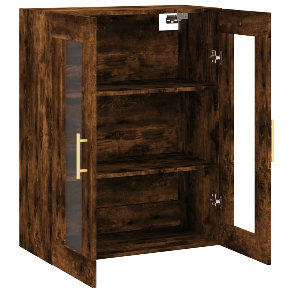 Wall Mounted Cabinet Smoked Oak 69,5x34x90 cm