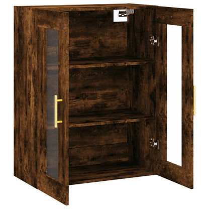 Wall Mounted Cabinet Smoked Oak 69,5x34x90 cm