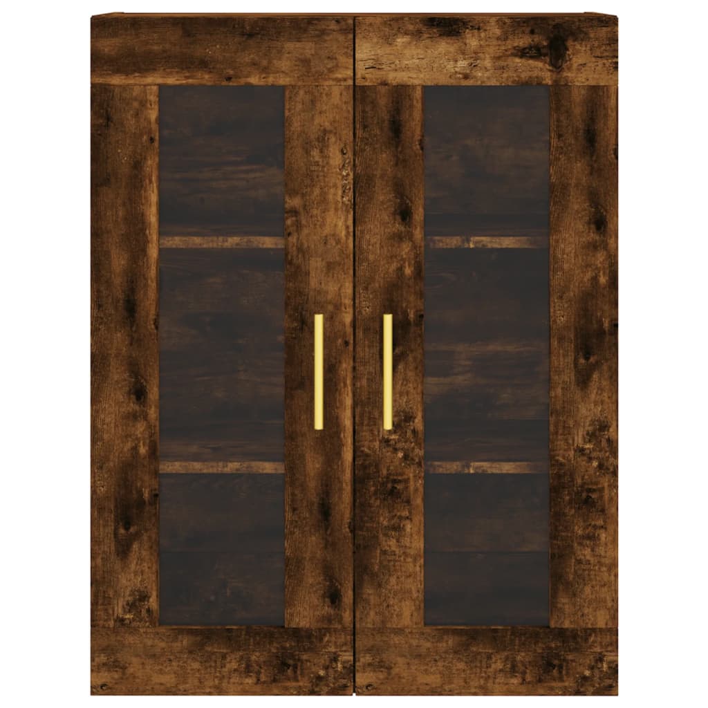 Wall Mounted Cabinet Smoked Oak 69.5x34x90 cm