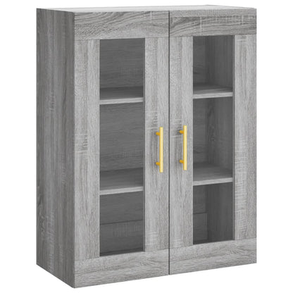 Wall Mounted Cabinet Grey Sonoma 69,5x34x90 cm