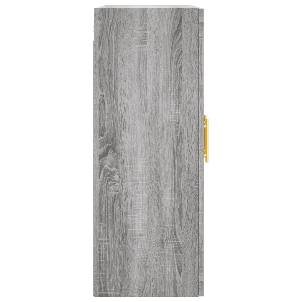 Wall Mounted Cabinet Grey Sonoma 69,5x34x90 cm